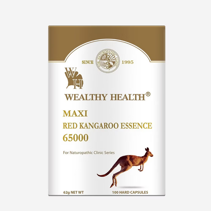 Wealthy Health Maxi Red Kangaroo Essence 65000 100capsules