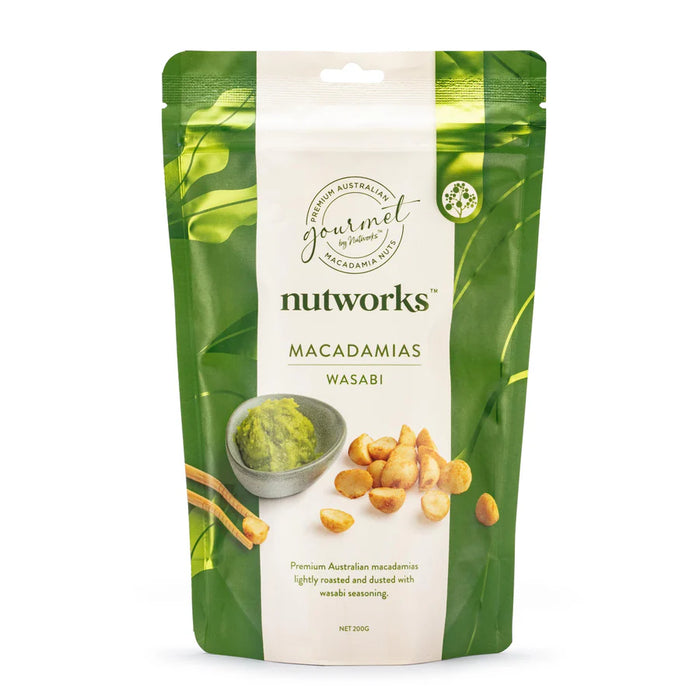Nutworks Wasbi Macadamias Jar 400g