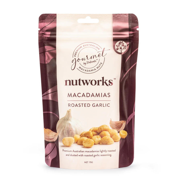 Nutworks Roasted Garlic Macadamias 75g