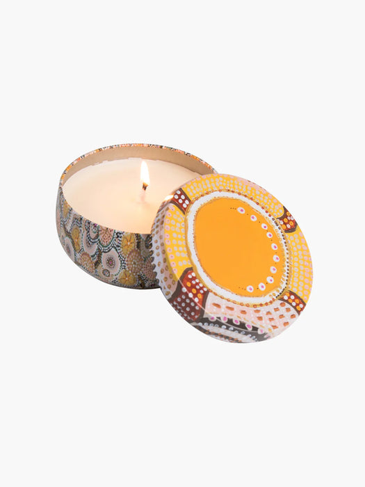 Koh Living Aboriginal Scented Coconut & Finger Lime Candle Tin 170g