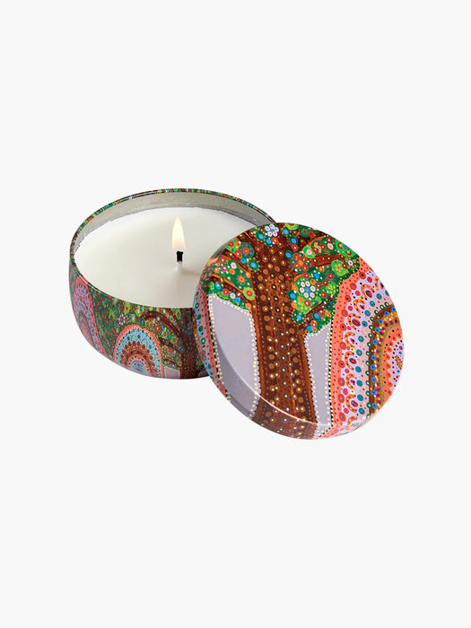 Koh Living Aboriginal Scented Native Frangipani Candle Tin 170g
