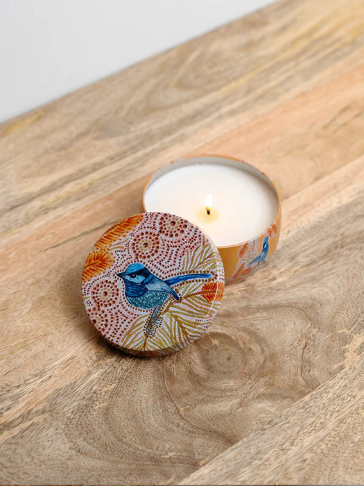 Koh Living Aboriginal Scented Vanilla & Wattleseed Candle Tin 170g