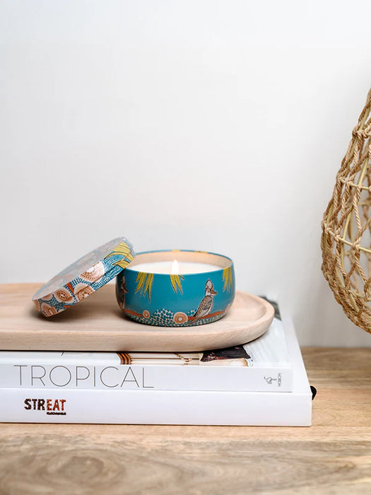 Koh Living Aboriginal Scented Blue Gum Eucalyptus Candle Tin 170g