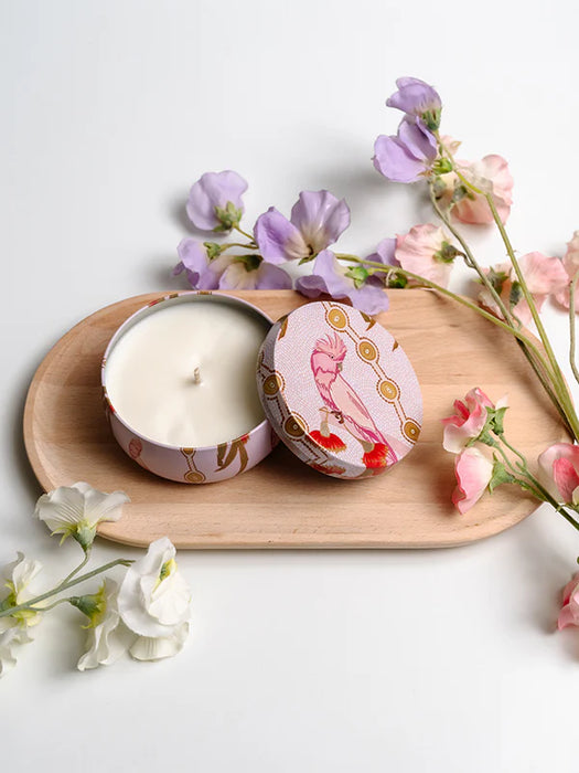 Koh Living Aboriginal Scented Sweet Pea & Rose Myrtle Candle Tin 170g