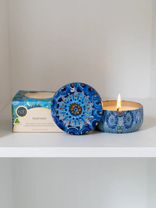 Koh Living Aboriginal Scented Seabreeze Candle Tin 170g