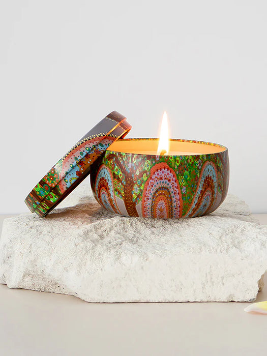 Koh Living Aboriginal Scented Native Frangipani Candle Tin 170g