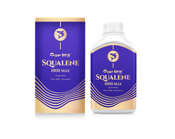 Top Life Squalene 1000Max 100% Natural Complex 365c NEW