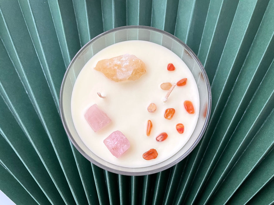 'Dreamy Tuberose' Crystal Healing Candle XDaySale