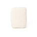 A single, white, rectangular object is shown against a plain white background.