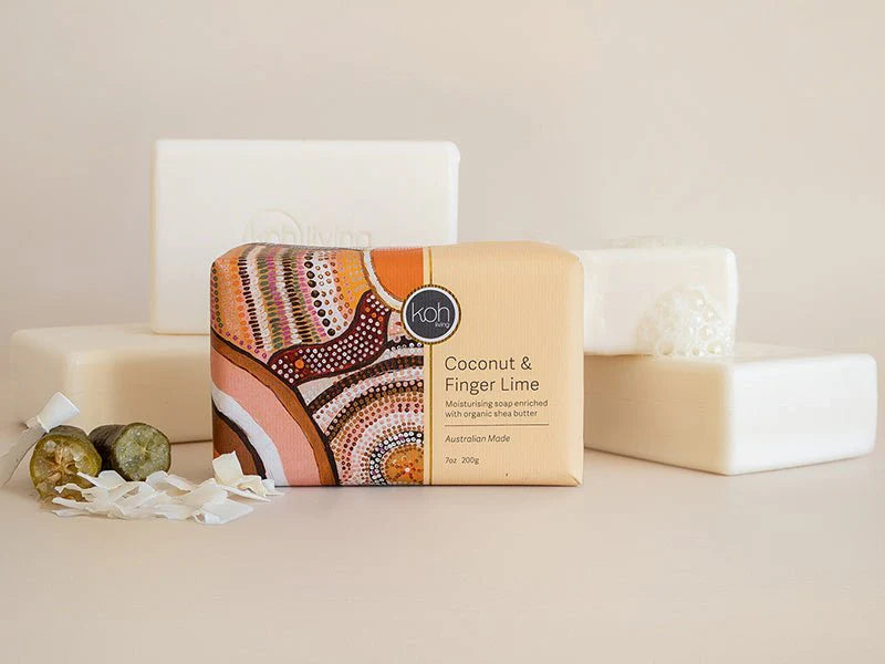 Koh Living Aboriginal Coconut & Finger Lime Soap 200g