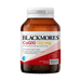 a bottle of Blackmore's CoQ10 150 mg capsules, with a label that provides information about the product.