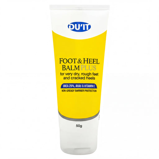 A tube of Du-IT Foot & Heel Balm Plus for very dry, rough feet and cracked heels.