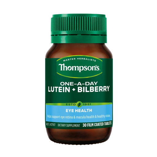 Thompson's One-A-Day Lutein + Bilberry 30 Tablets Eye Retina & Macula Health XDaySale