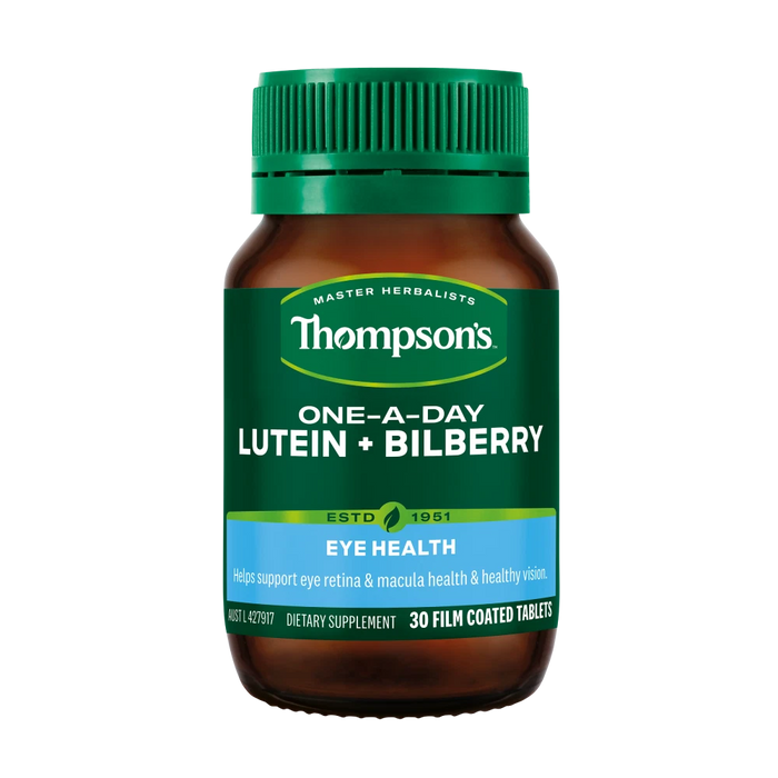 Thompson's One-A-Day Lutein + Bilberry 30 Tablets Eye Retina & Macula Health XDaySale
