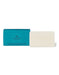 A blue box and a white rectangular bar of soap are shown against a white background.