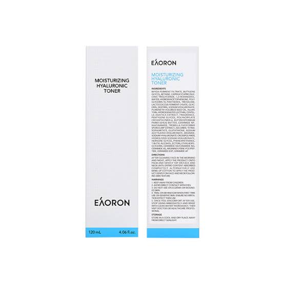 two identical boxes of moisturizing hyaluronic acid toner.