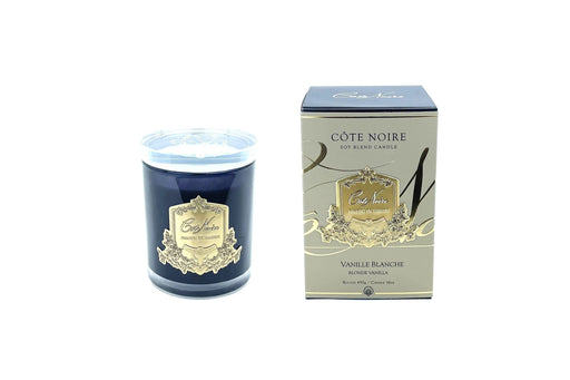 Cote Noire Candles - Dark Vessel with Gold Badge - Blonde Vanilla Cote Noire