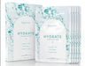 a set of hydrating sheet masks from the brand bayeco. The masks are packaged in white boxes with blue and green designs, and they are displayed together.