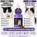 The image is a collage of two photographs of cats, one before and one after using a product called "AINPET" that claims to improve the cats' coat and skin health.