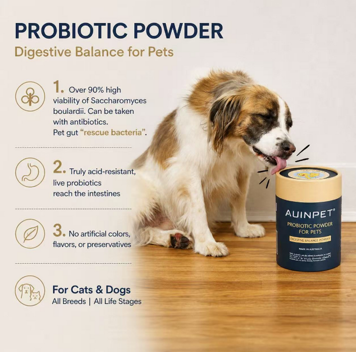 Auinpet PROBIOTIC POWDER For Pets - Digestive Balance Powder