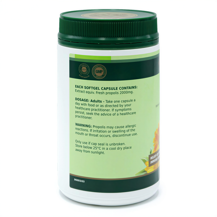 a bottle of softgel capsules with a green and white label.