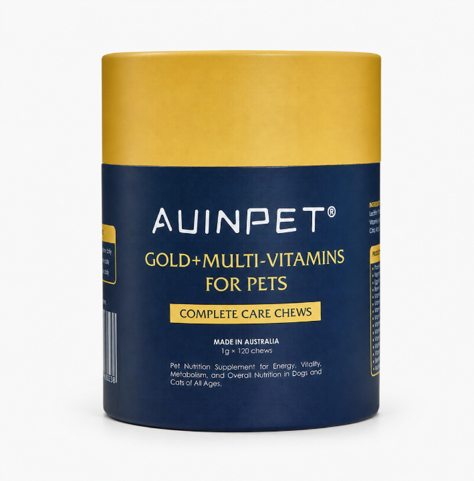 Auinpet GOLD + MULTI-VITAMINS for Pets - Complete Care Chews -1g*120Chews