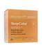 The image is a cardboard box for a product called "SleepCalm", which is a kids' quilt made of wool.