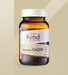A bottle of Kynd Australia Coenzyme + CoQ10 supplement against a beige background.
