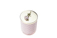 Cote Noire - Herringbone Candle With Scarf - Pink - Rose lid - Charente Rose - HCG04 Cote Noire