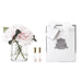 Cote Noire Herringbone Flower - 5 French Roses - Clear - French Pink HCF33 Cote Noire