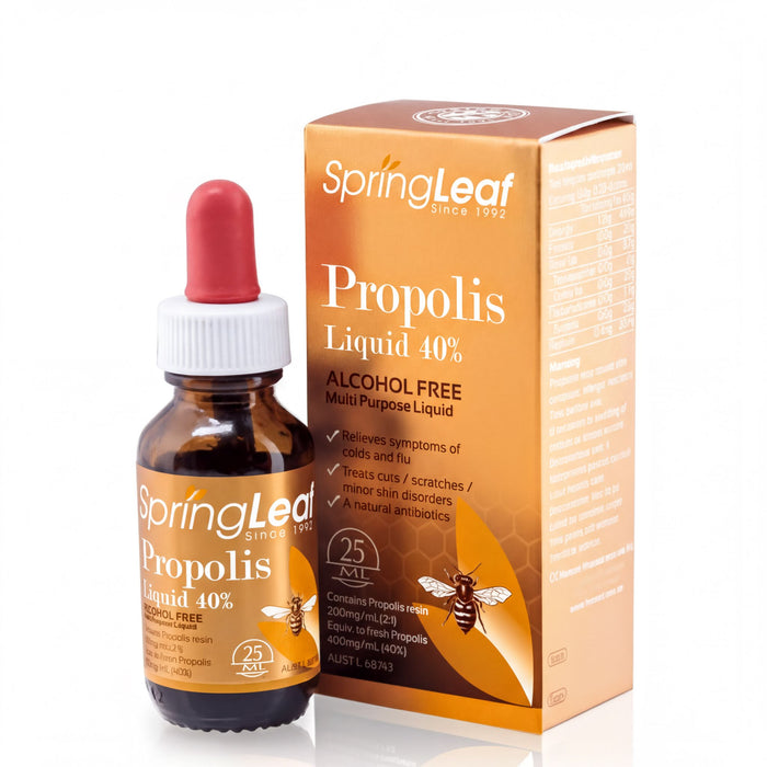 Spring Leaf Premium Propolis Liquid ( Alcohol Free ) 40%.  09
