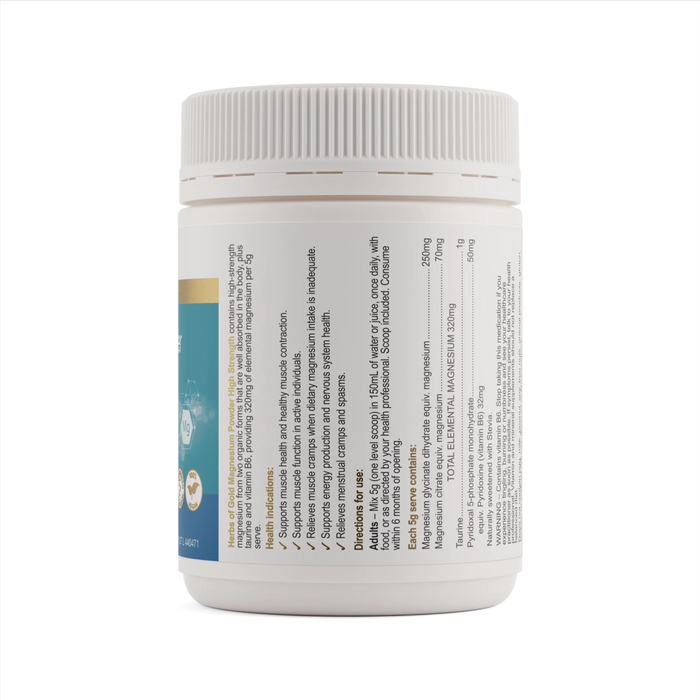 Herbs of Gold Magnesium Powder High Strength Herbs of gold