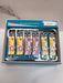 A set of colorful nail clippers with cartoon characters on them, displayed in a blue box labeled "Household Articles".