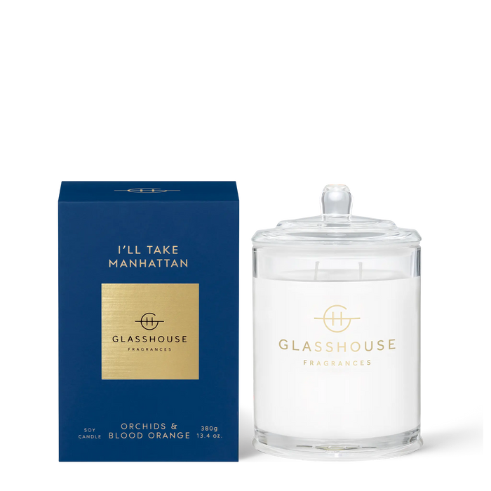 Glasshouse Fragrances I'll Take Manhattan 380g Candle Glasshouse