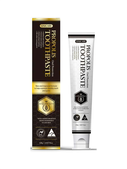 a toothpaste tube and its packaging, both of which are black and white.