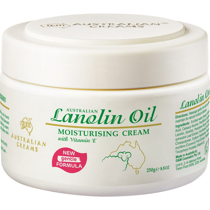G & M Australian Lanolin Oil Moisturising Cream 250g XDaySale