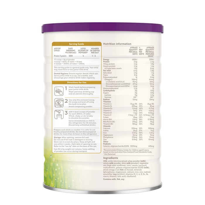 a2 Gentle Gold® Premium junior milk drink XDaySale
