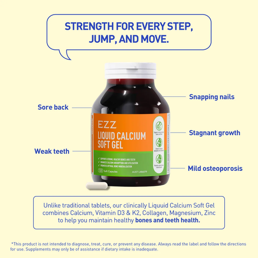 EZZ Liquid Calcium Soft Gel 120C EZZ