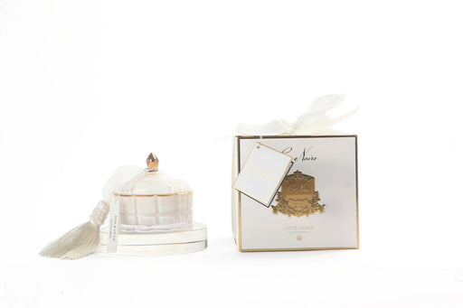 Cote Noire Art Deco Candle - White & Gold - Jasmine Flower Tea - GML45003 Cote Noire
