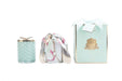 COTE NOIRE - HERRINGBONE CANDLE WITH SCARF - TIFFANY BLUE & GOLD - BUTTERFLY LID - HCG51 Cote Noire
