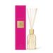 a pink box and a glass diffuser with white sticks, both labeled as "RENDEVOUS" and "GLASSHOUSE fragrances".