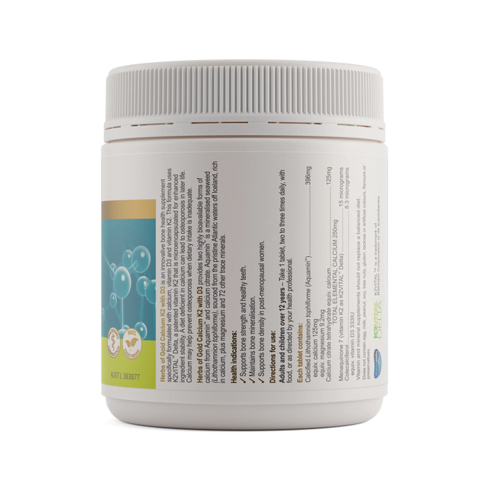 Herbs of Gold Calcium K2 with D3 Herbs of gold