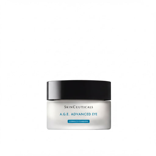 A jar of SkinCeuticals A.G.E. Advanced Eye Corrector cream.