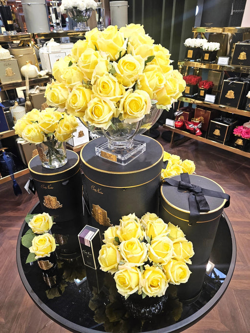 Cote Noire Luxury Round 13 Rose Bud Bouquet - Yellow - RRB08 Cote Noire