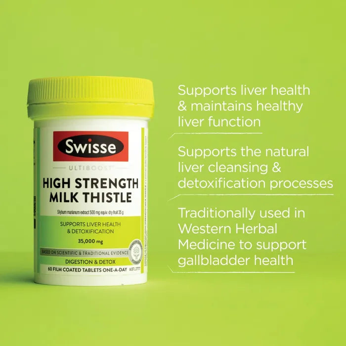 Swisse Ultiboost High Strength Milk Thistle 60 Tablets EXP：01/2027