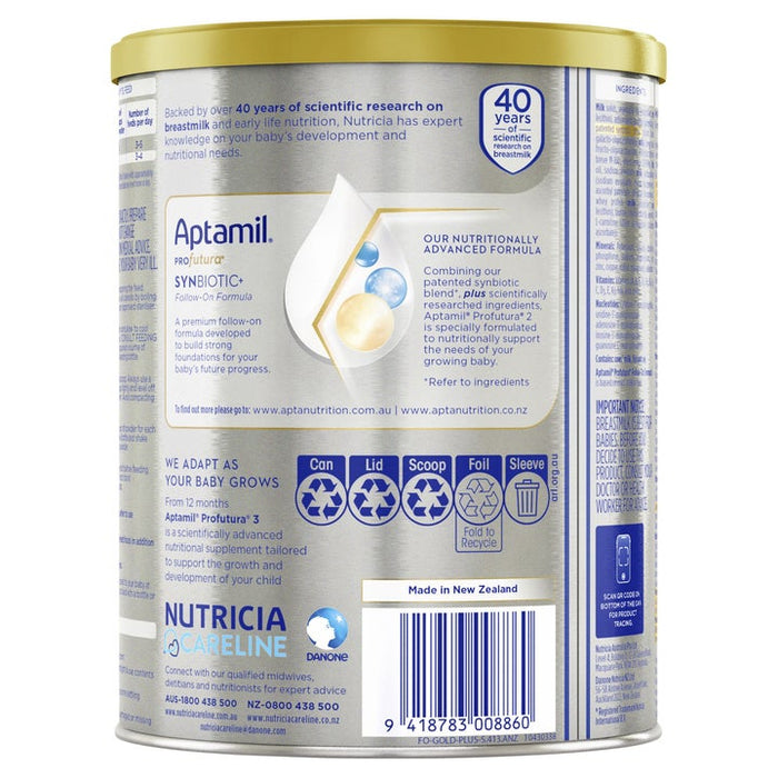 Aptamil Profutura 2 Premium Baby Follow-On Formula From 6-12 Months 900g  EXP:10/2024