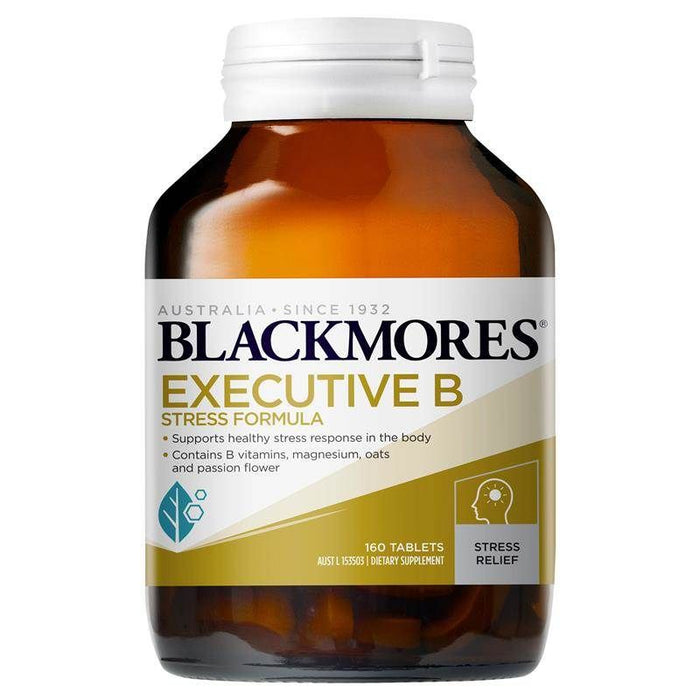 Blackmores Executive B Vitamin B Stress Formula 160 Tablets  EXP: 03/2025