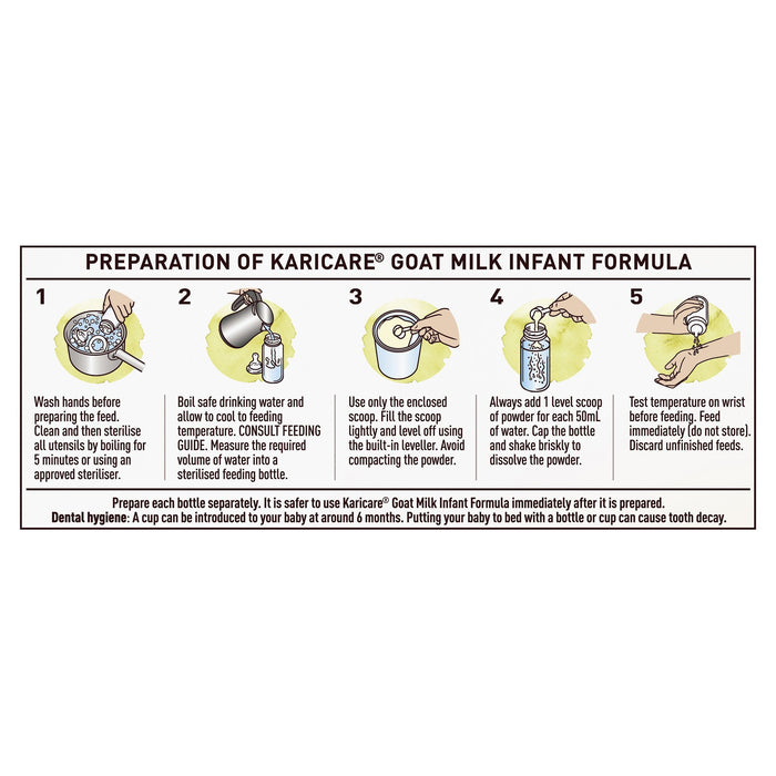 Karicare Goat Stage 1   Infant Formula From Birth to 6 Months 900g EXP: 09/23