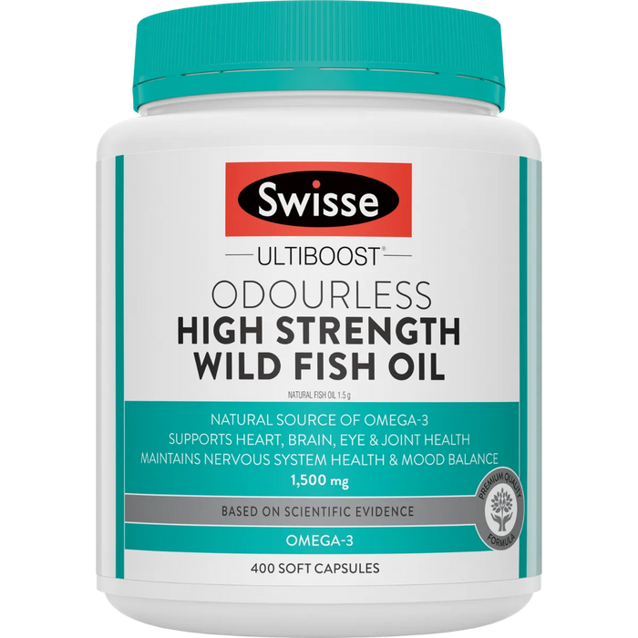 Swisse Ultiboost Odourless Wild Fish Oil 1000mg EXP: 11/2025