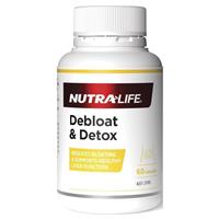 Nutra-Life Debloat & Detox 60 Capsules EXP：11/2026